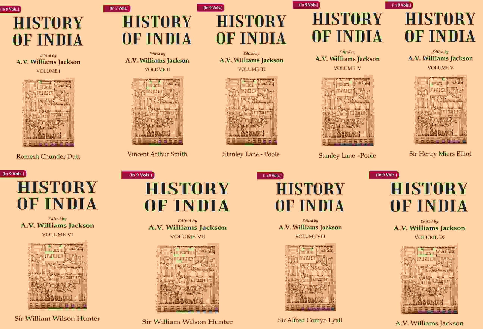 History of India In 9 Vol. - Gyan Books - Swadesiicart