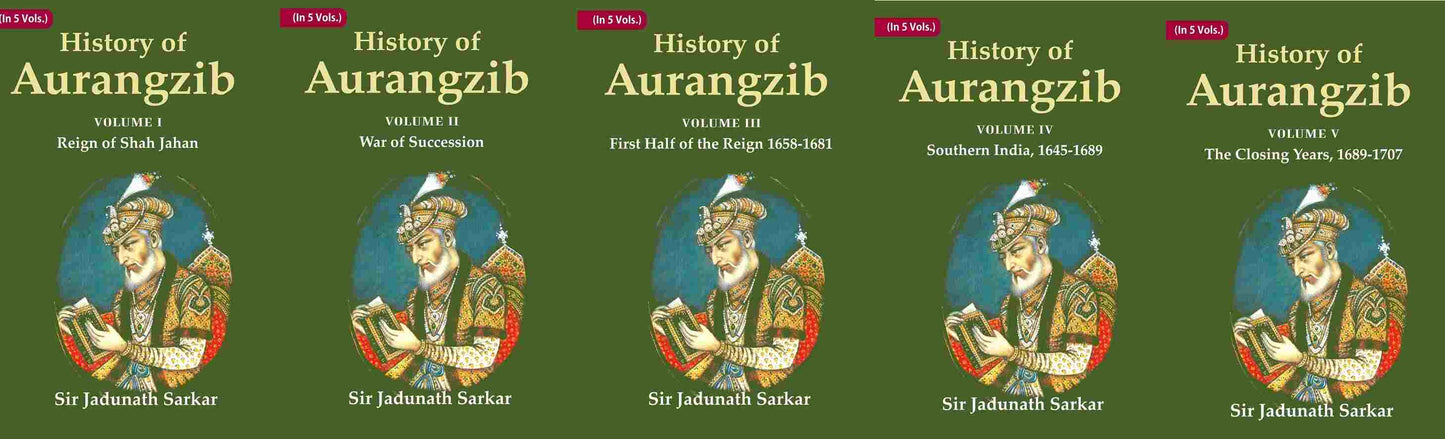 History of Aurangzib 5 Vols. Set - Gyan Books - Swadesiicart