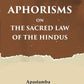 Aphorisms on the Sacred Law of the Hindus 2nd - Gyan Books - Swadesiicart