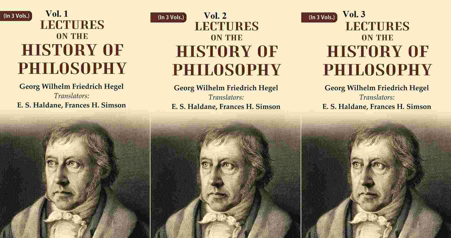 Lectures on the history of philosophy 3 Vols. Set - Gyan Books - Swadesiicart