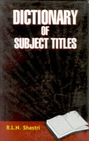 Dictionary of Subject Titles - Gyan Books - Swadesiicart
