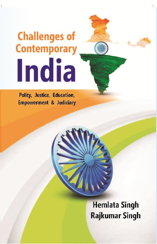 Challenges of Contemporary India : Polity • Justice • Education • Empowerment and • Judiciary - Gyan Books - Swadesiicart