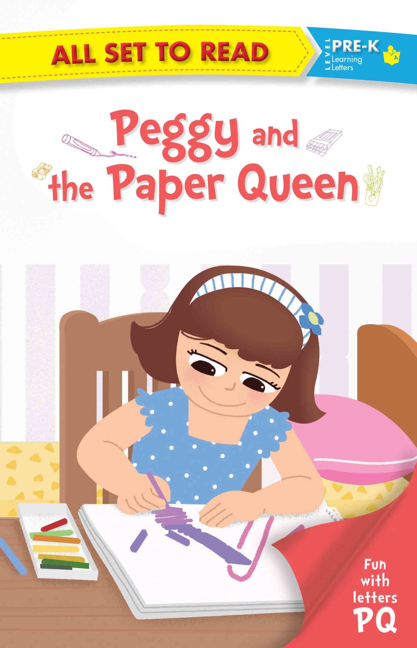 All set to Read fun with Letter P Q Peggy and the Paper Queen - Om Books - Swadesiicart