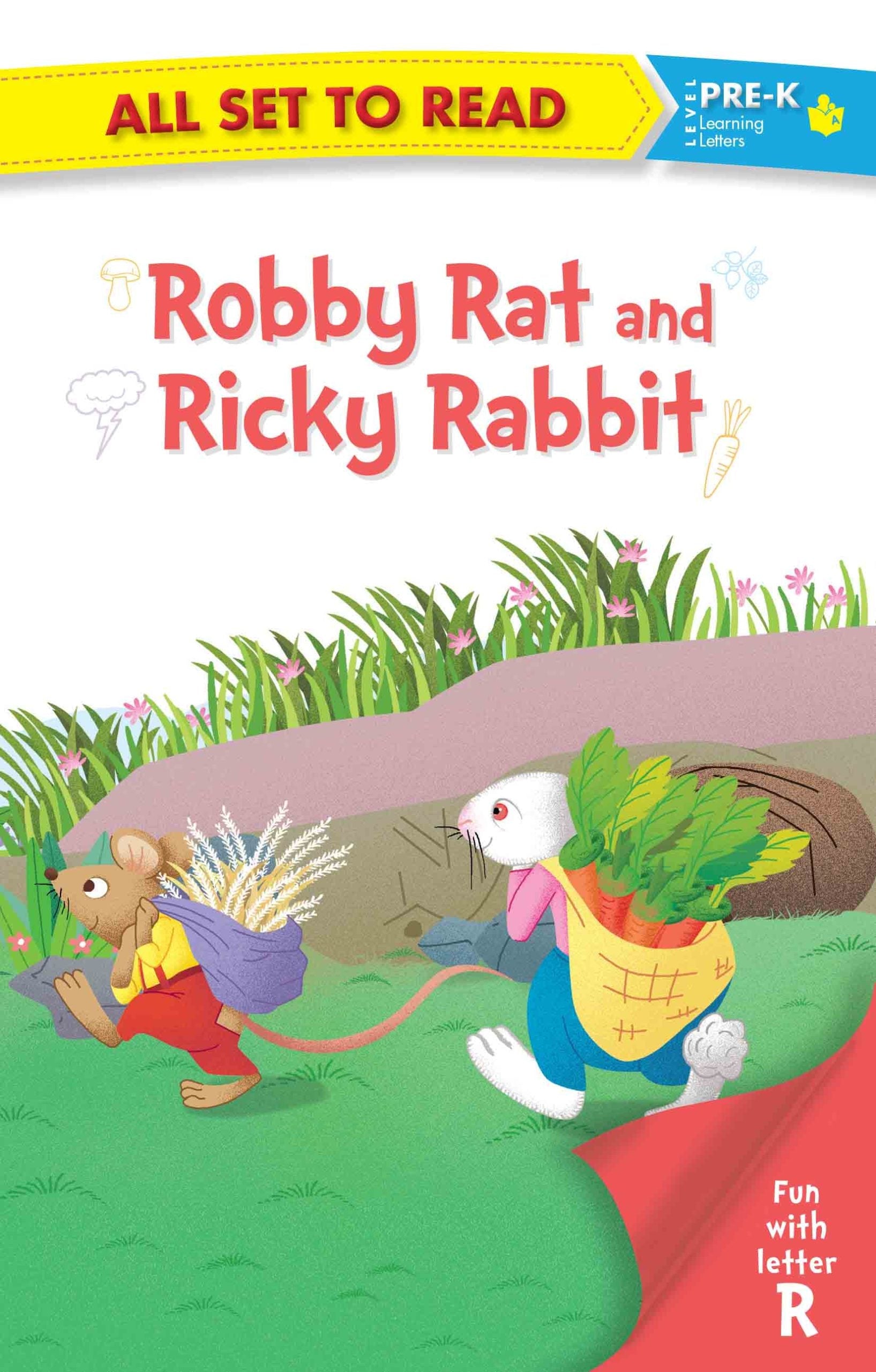 All set to Read fun with Letter R Robby Rat and Ricky Rabbit - Om Books - Swadesiicart
