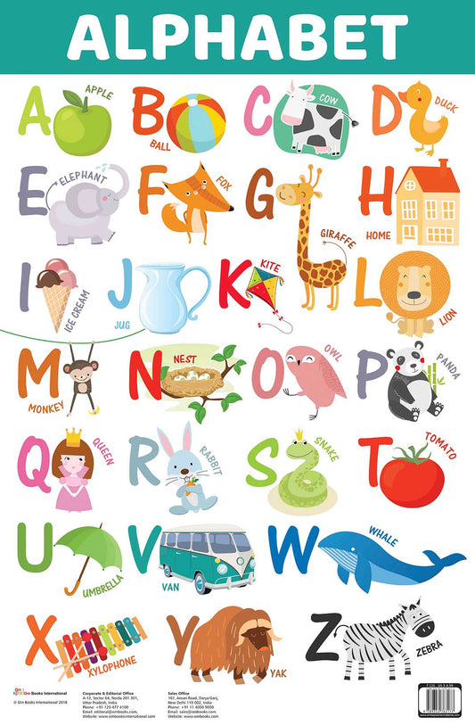 ALPHABET (Capital Letters) : Charts - Om Books - Swadesiicart