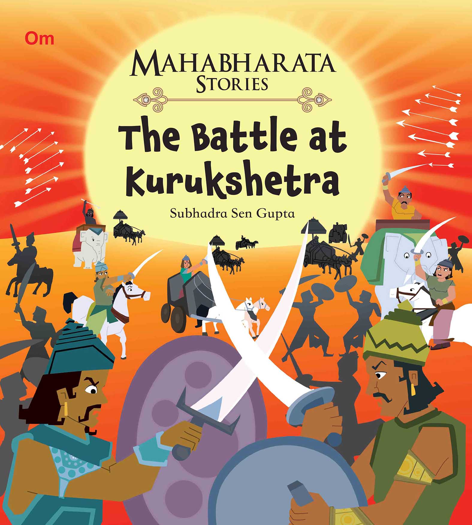 The Battle at Kurukshetra : Mahabharata Stories - Om Books - Swadesiicart