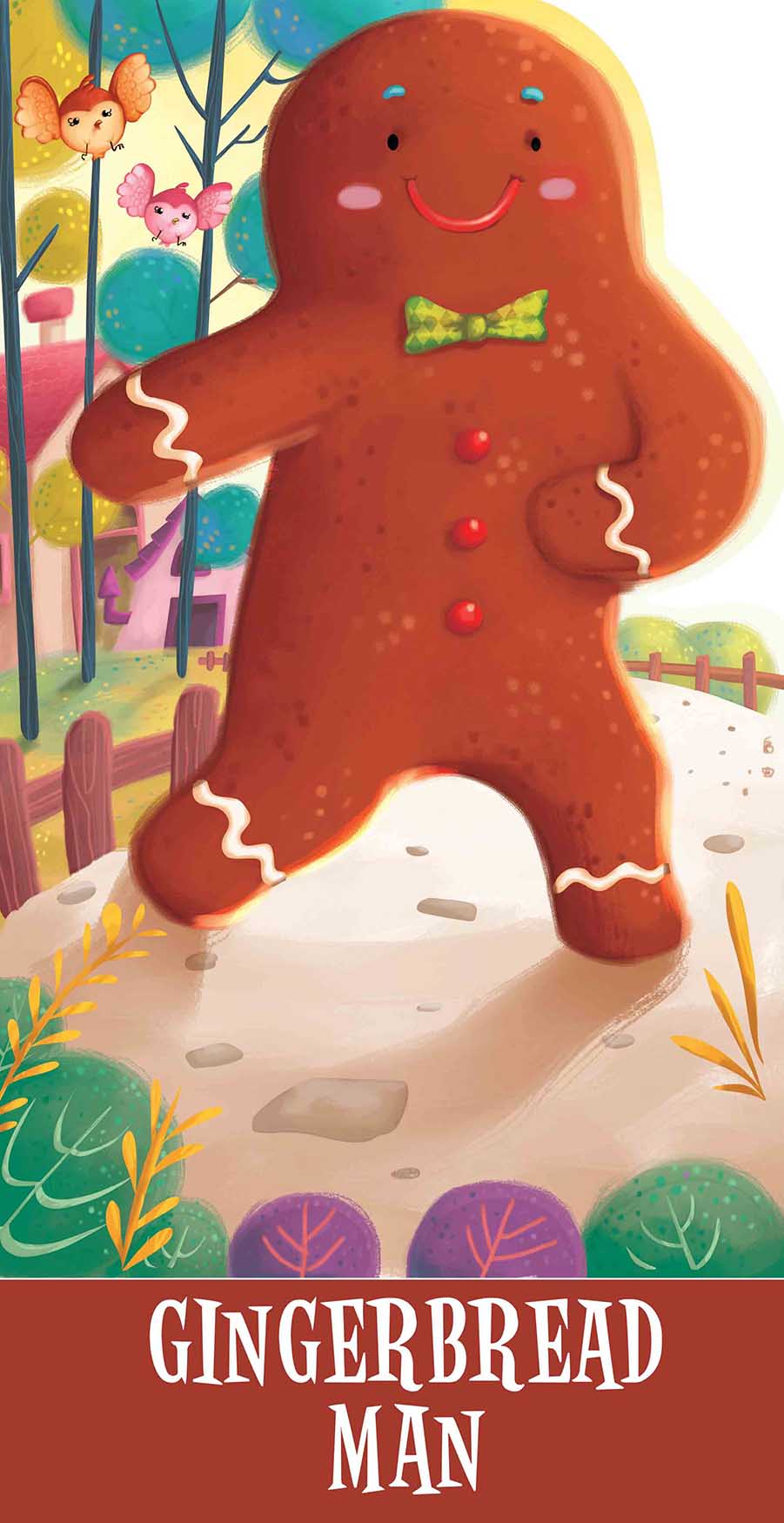 Gingerbread Man : Cutout Story Book - Om Books - Swadesiicart