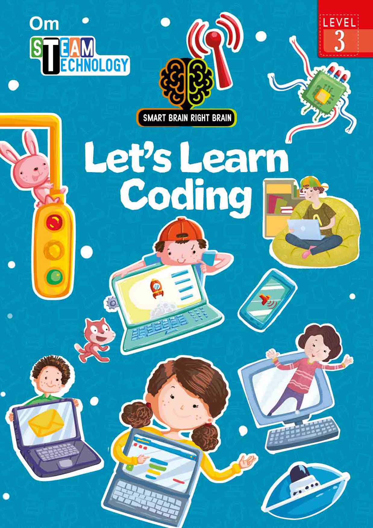 Smart Brain Right Brain Technology Level 3 : Let's Learn Coding - Om Books - Swadesiicart