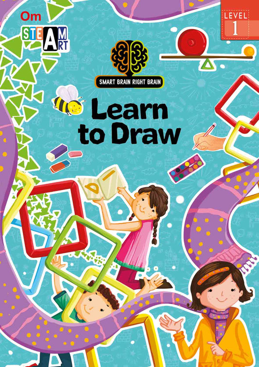 Smart Brain Right Brain Art Level 1 : Learn to Draw - Om Books - Swadesiicart