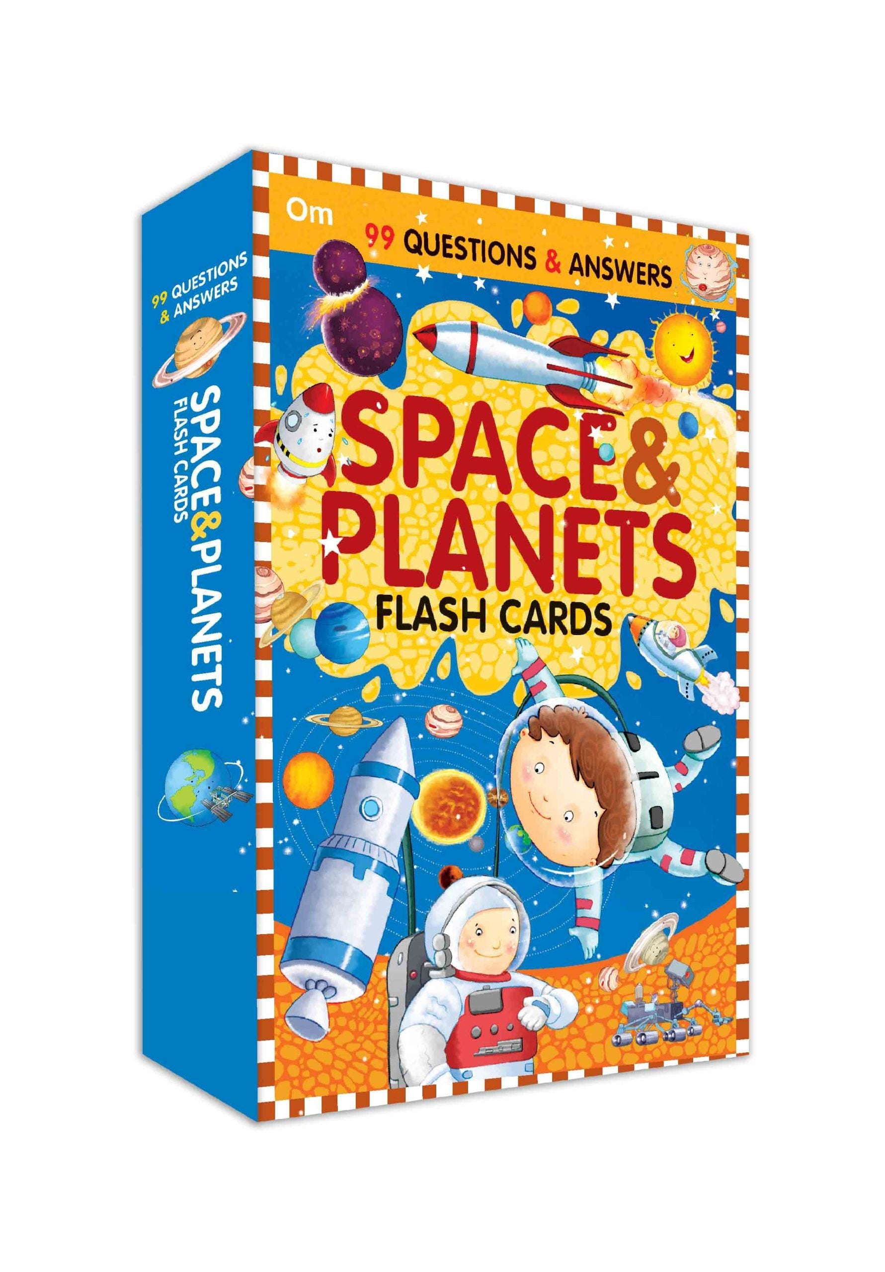 99 Question & Answers Space and Plants Flash Cards - Om Books