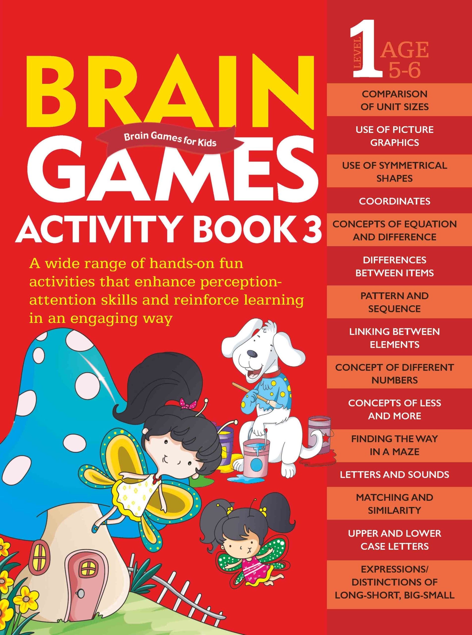 Brain Games for Kids : Brain Games Activity Book Level 1 : Book-3 - Om Books - Swadesiicart
