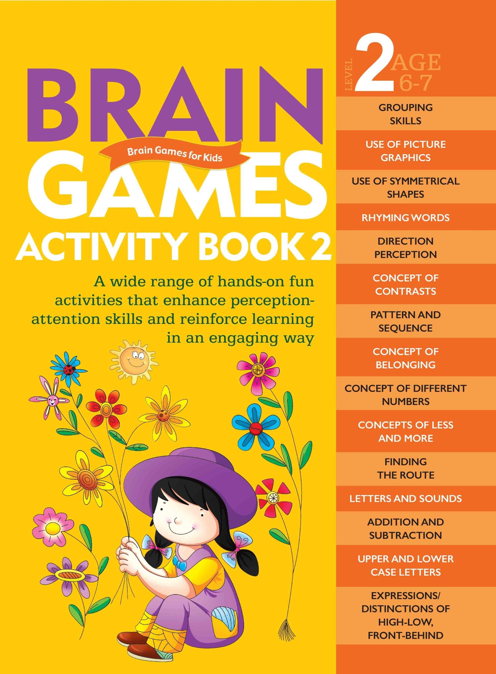 Brain Games for Kids : Brain Games Activity Book Level 2 : Book-2 - Om Books - Swadesiicart