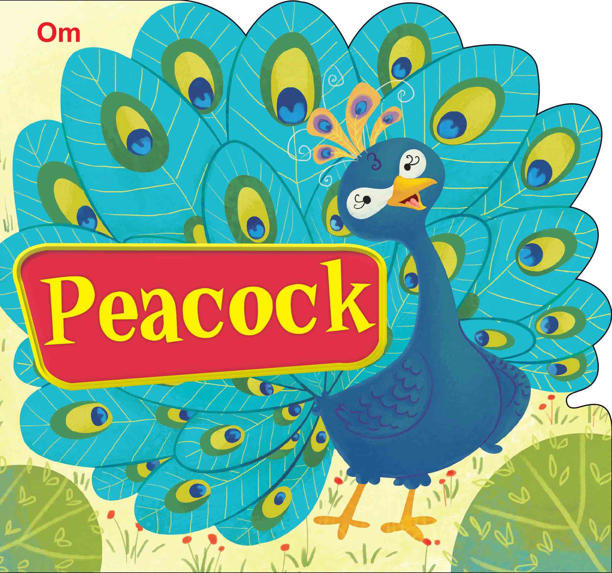 Peacock : Cutout Board Book - Om Books - Swadesiicart