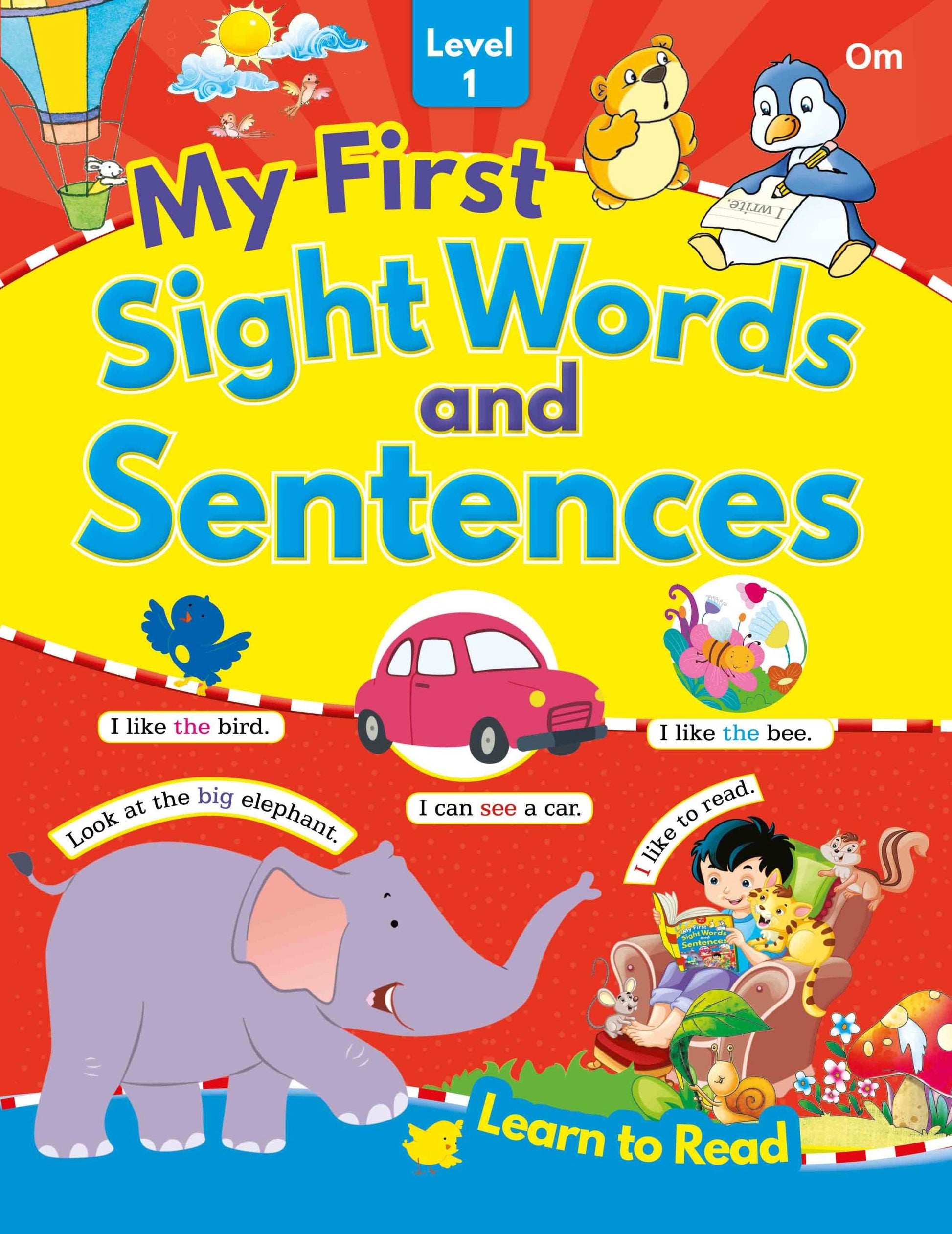 My First Sight Words and Sentences Level 1 - Om Books - Swadesiicart