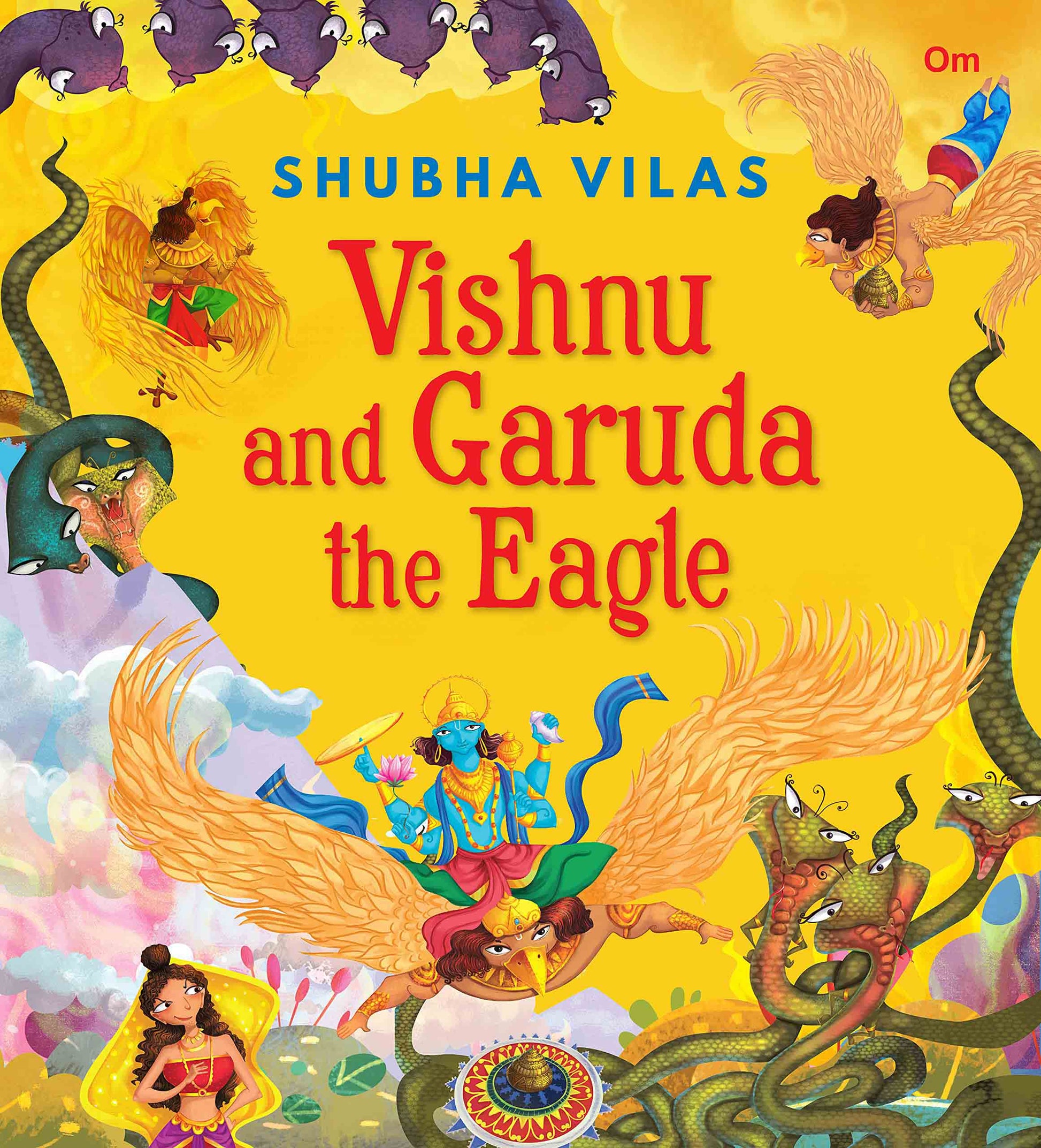 Vehicles of Gods : Vishnu and Garuda the Eagle - Om Books - Swadesiicart