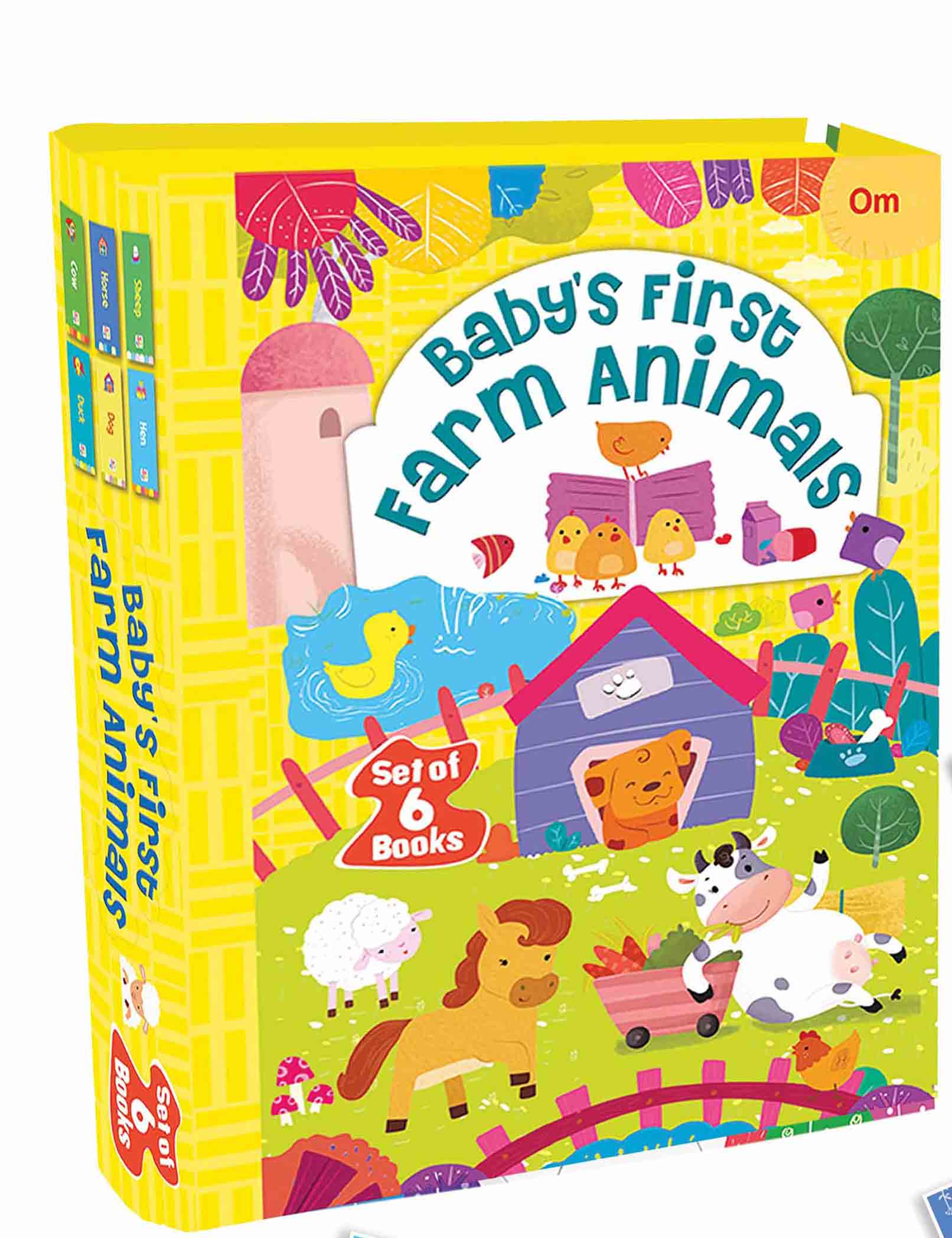 Baby's First Farm Animals (Box) - Om Books