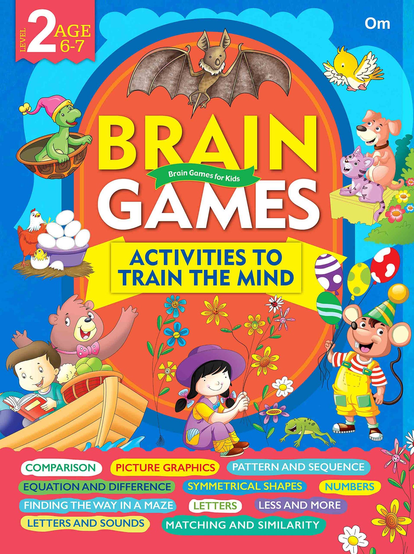 Brain Games for Kids : Brain Games Activity to train the mind - Om Books