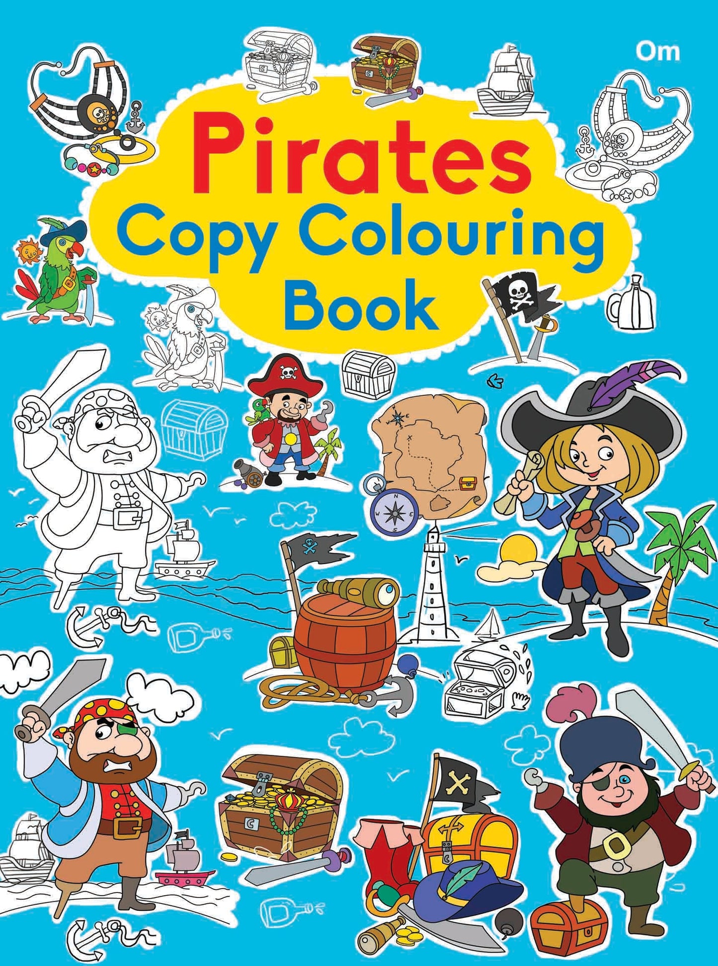 Pirates Copy Colouring Book - Om Books - Swadesiicart