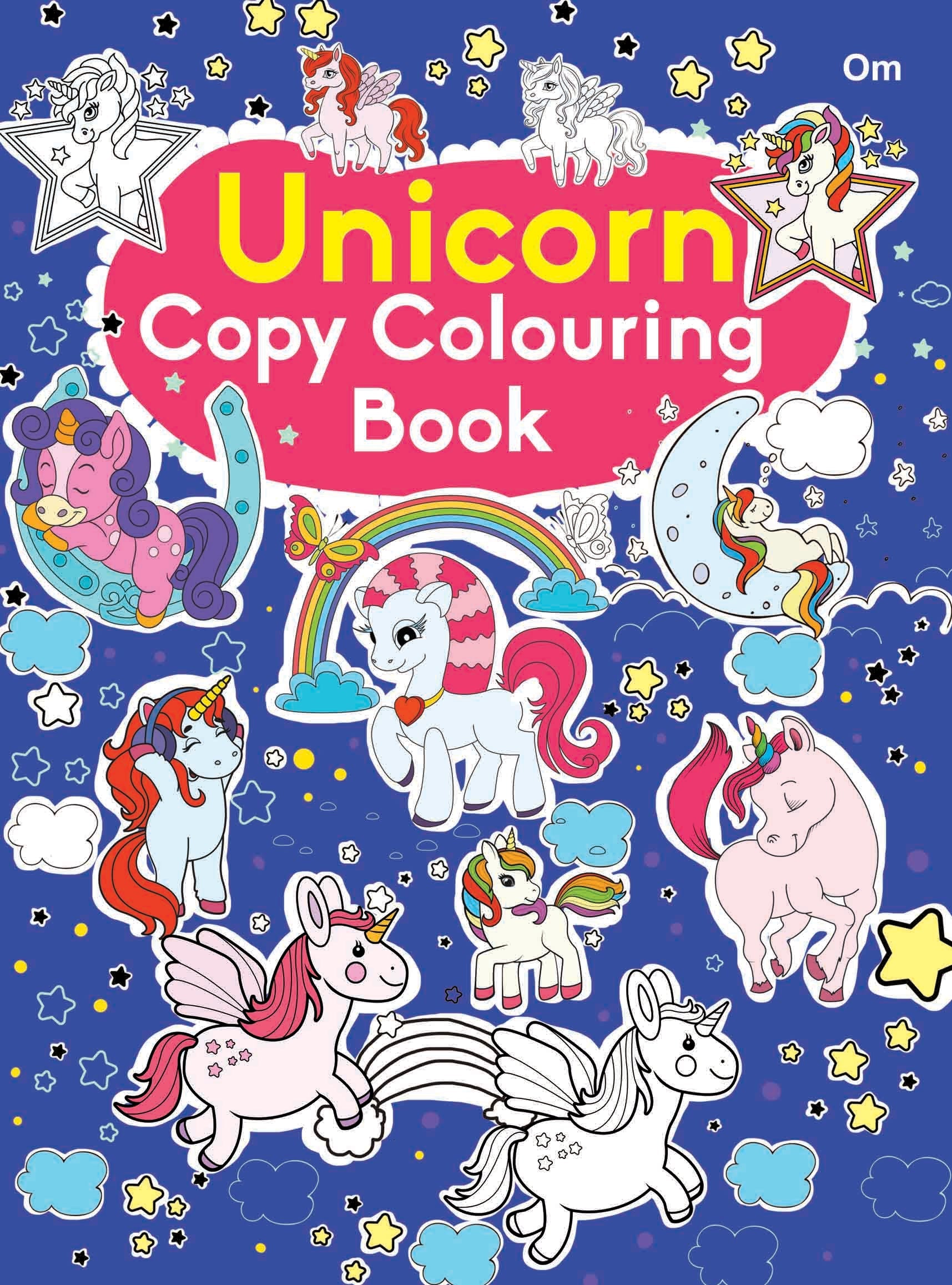 Unicorn Copy Colouring Book - Om Books - Swadesiicart