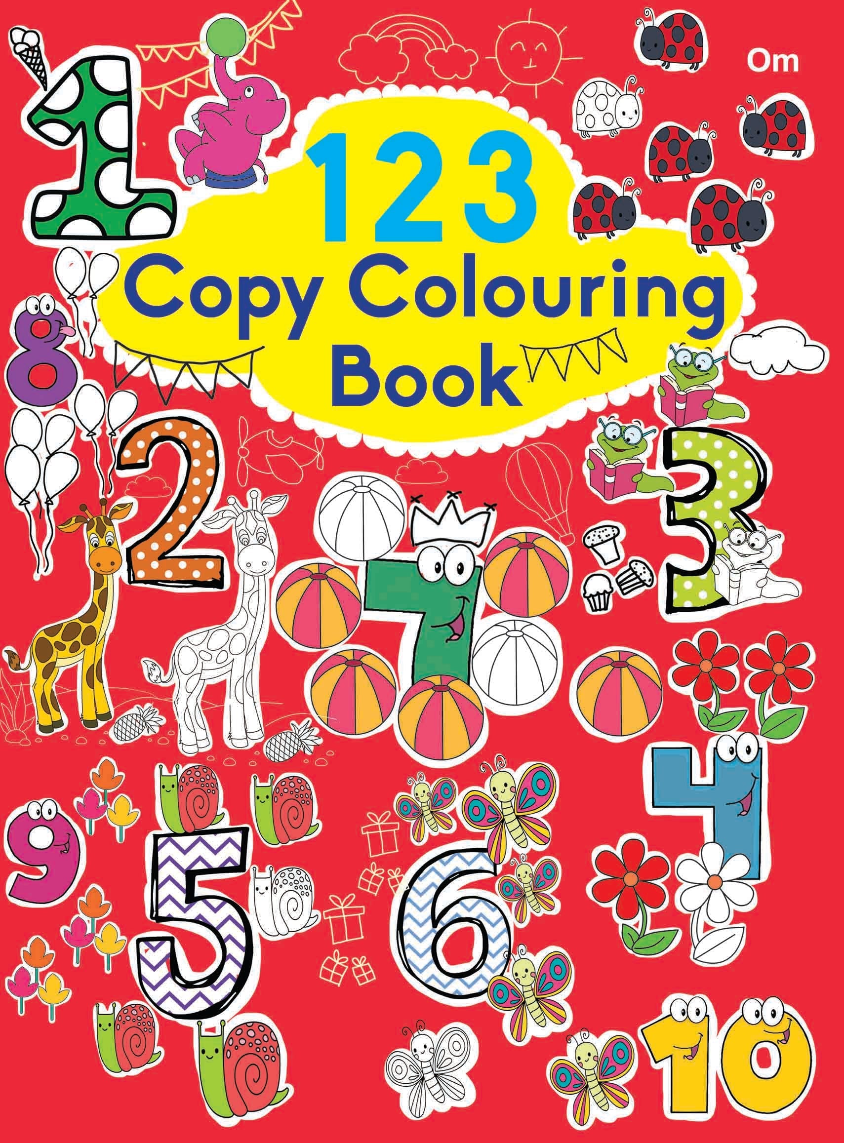 123 Copy Colouring Book - Om Books - Swadesiicart
