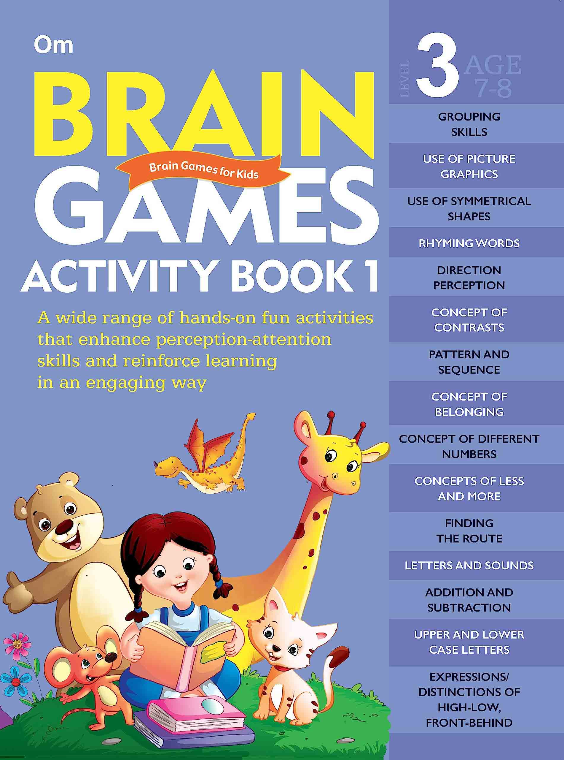 Brain Games Activity Books- 1 Level - 3 - Om Books - Swadesiicart