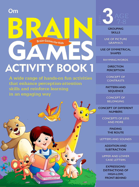 Brain Games Activity Books- 1 Level - 3 - Om Books - Swadesiicart