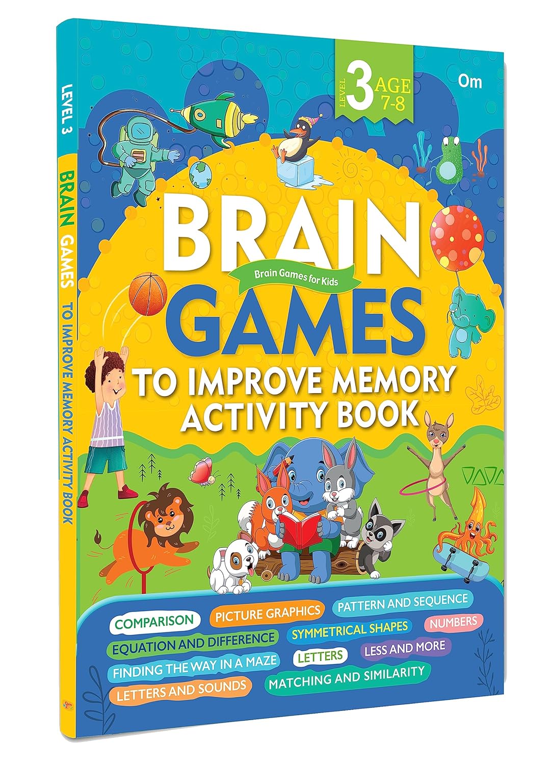 Brain Games to Improve Memory Activity Book Level 3 - Om Books