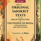 Original Sanskrit Texts on the Origin and History of the People of India, their Religion and Institutions 5th - Gyan Books - Swadesiicart