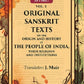 Original Sanskrit Texts on the Origin and History of the People of India, their Religion and Institutions 1st - Gyan Books - Swadesiicart