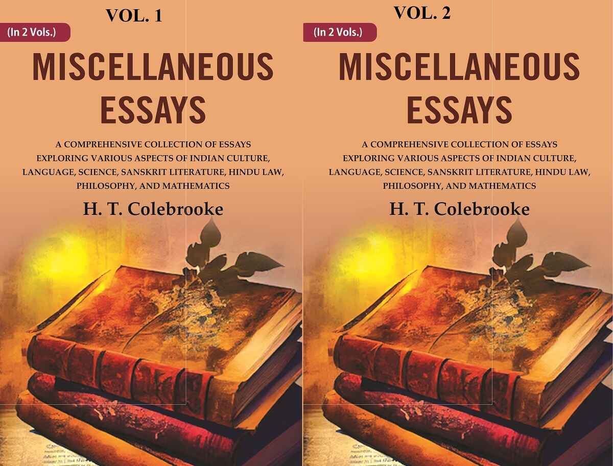 Miscellaneous Essays: A Comprehensive Collection Of Essays Exploring Various Aspects Of Indian 2 Vols. Set - Gyan Books - Swadesiicart
