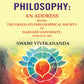 The Vedanta Philosophy: An Address Before the Graduate Philosophical Society of Harvard University, March 25, 1896 - Gyan Books - Swadesiicart