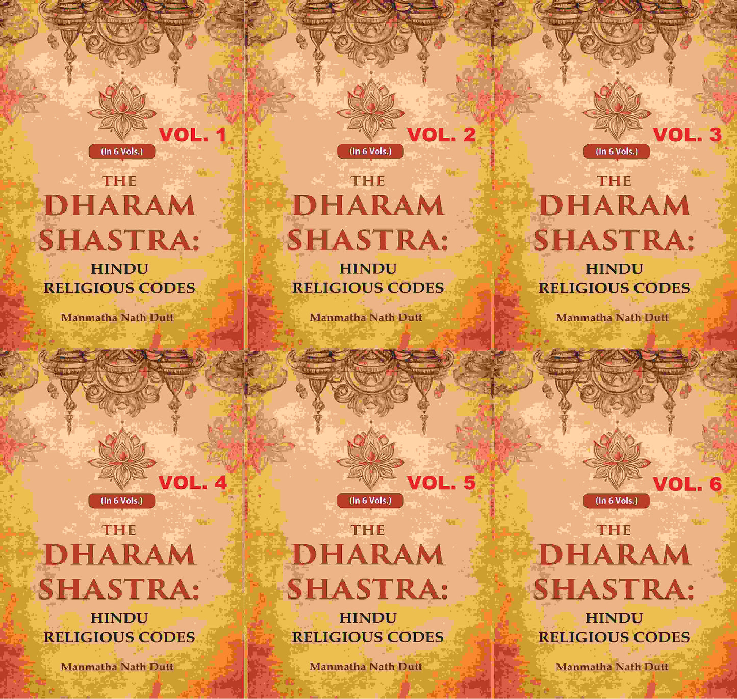 The Dharam Shastra: Hindu Religious Codes 6 Vols. Set - Gyan Books - Swadesiicart