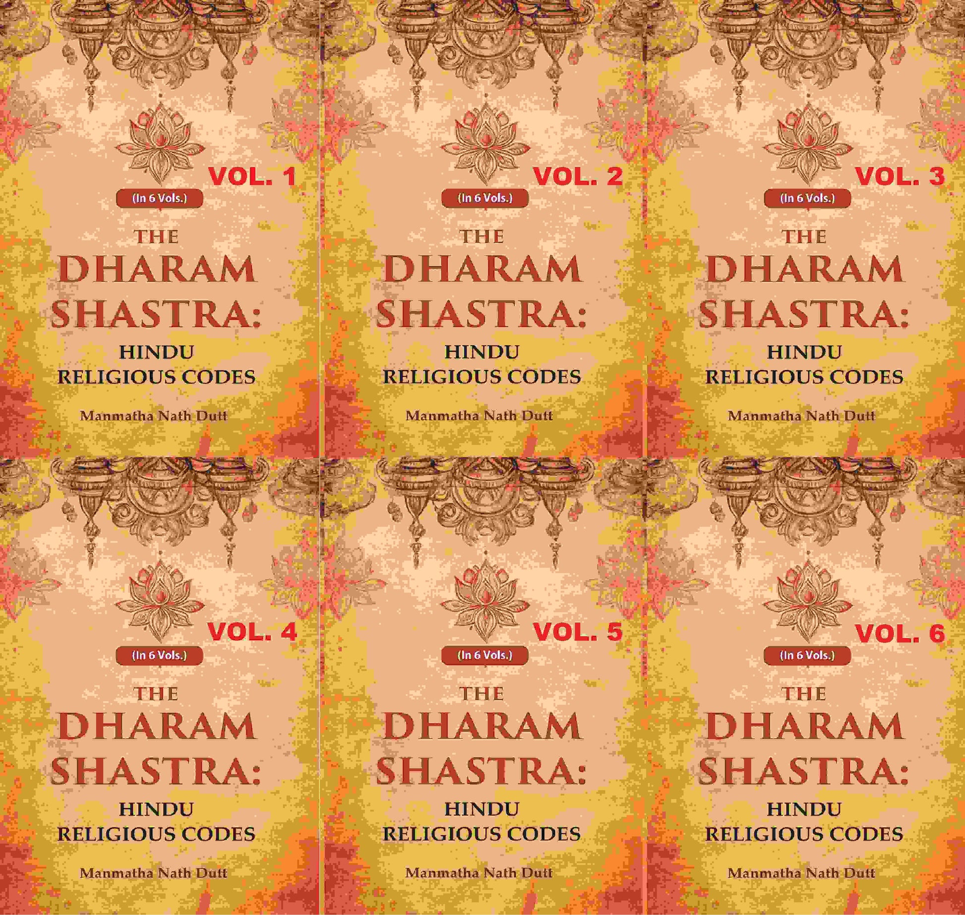 The Dharam Shastra: Hindu Religious Codes 6 Vols. Set - Gyan Books - Swadesiicart