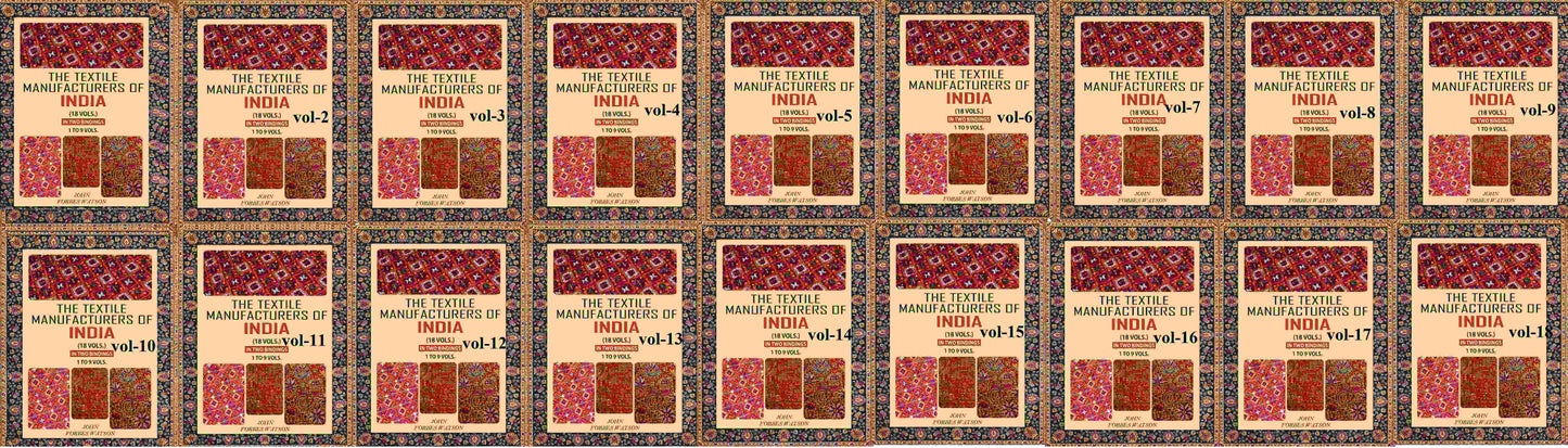 The Textile Manufacturers of India In Two Binding (Set) 1 To 9 Vol Or 10 to 18 vol - Gyan Books - Swadesiicart