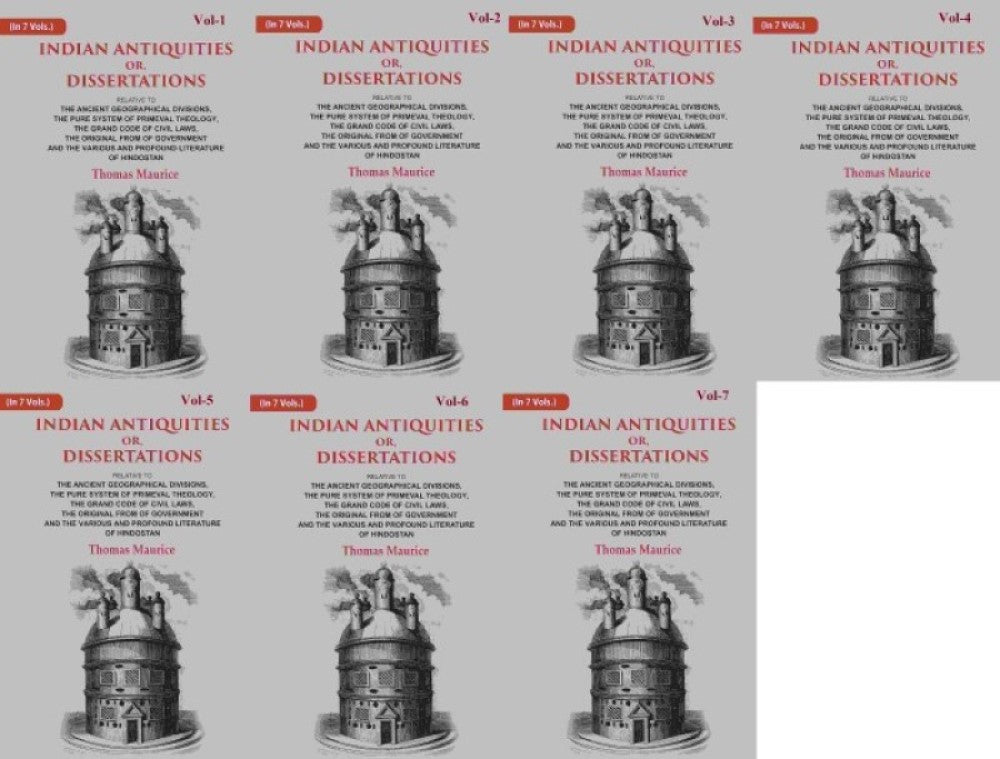 Indian Antiquities Or, Dissertations: Or, Dissertations, Relative To The Ancient Geographical 7 Vols. Set - Gyan Books - Swadesiicart