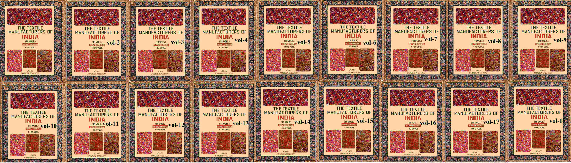 The Textile Manufacturers of India In Two Binding (Set) 1 To 9 Vol Or 10 to 18 vol - Gyan Books - Swadesiicart