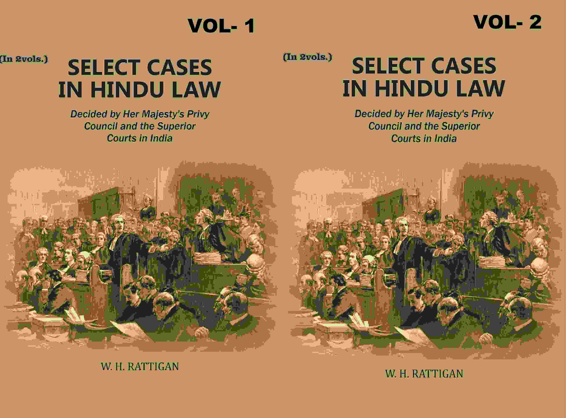 Select Cases in Hindu Law: Decided by Her Majesty's Privy Council and the Superior Courts in India 2 Vols. Set - Gyan Books - Swadesiicart