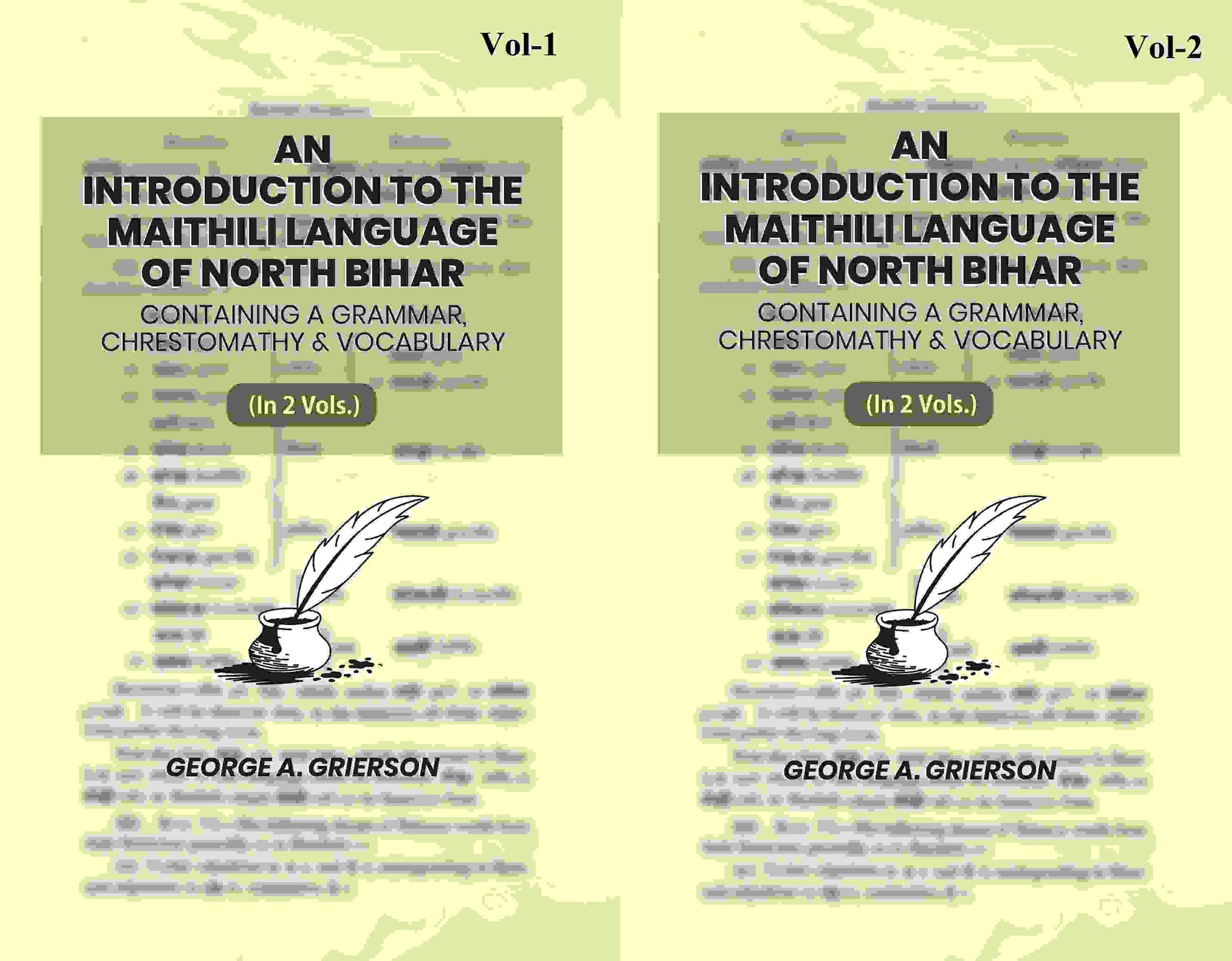 An Introduction To The Maithili Language of North Bihar: Containing A Grammar, Chrestomathy & Vocabulary (2 Parts) - Gyan Books