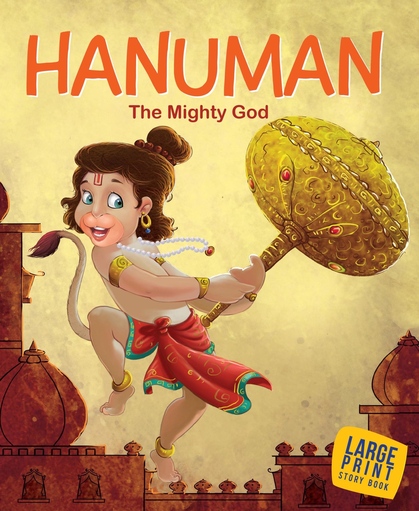 Hanuman The Mighty God : Large Print - Om Books - Swadesiicart