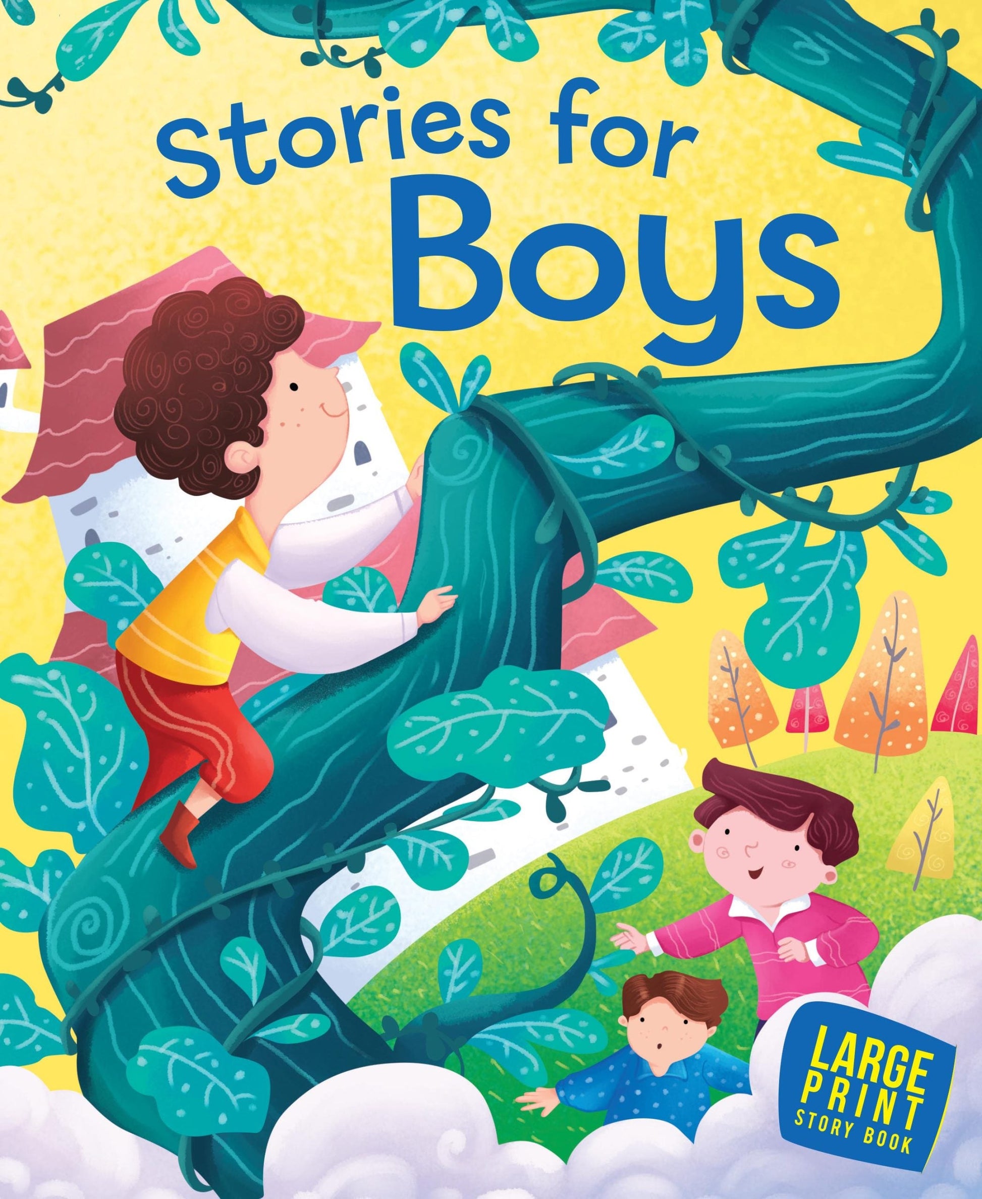 Stories for Boys : Large Print - Om Books - Swadesiicart