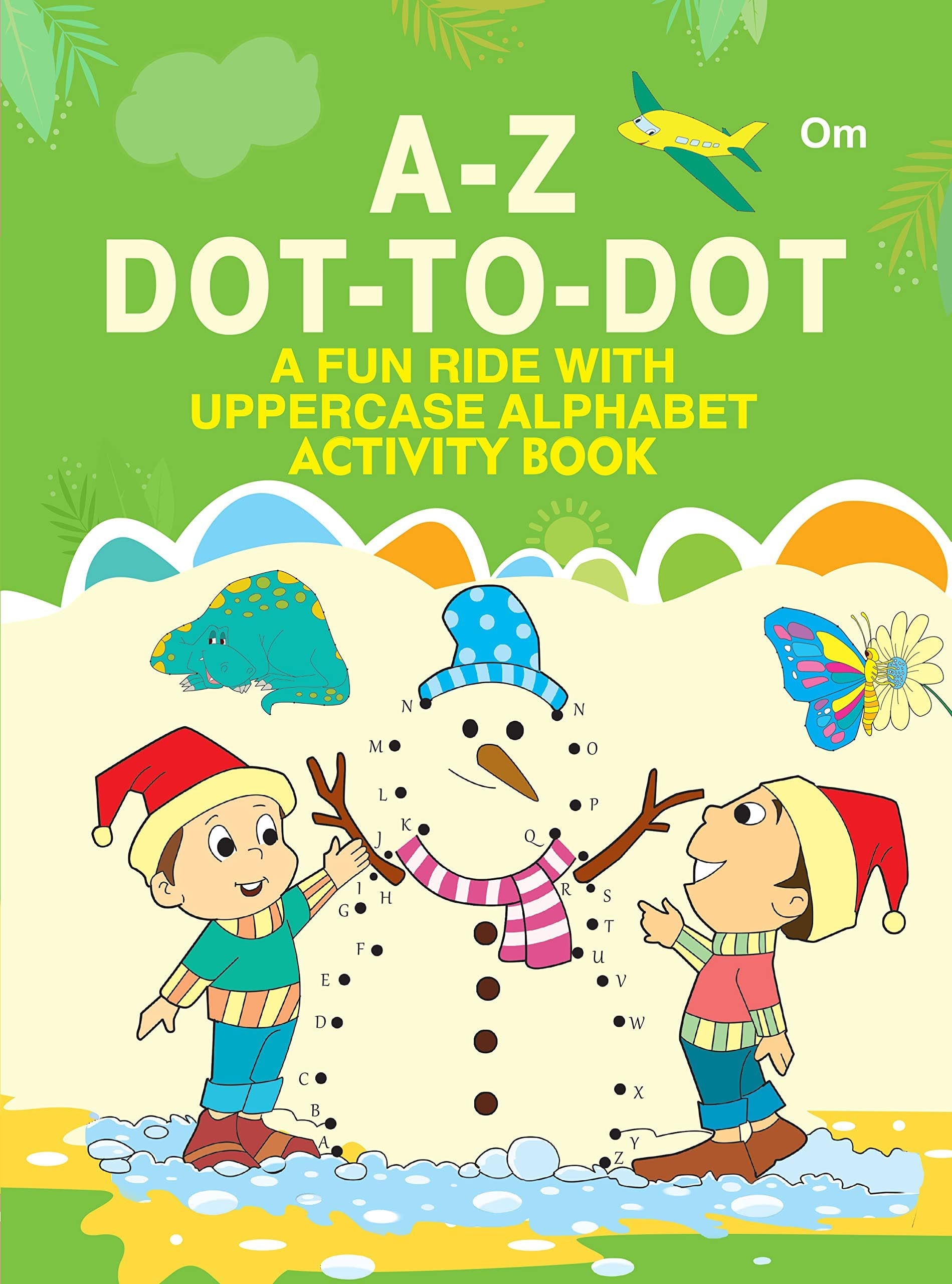 A-Z Dot-to-Dot : A Fun Ride with Uppercase Alphabet Activity Books - Om Books - Swadesiicart