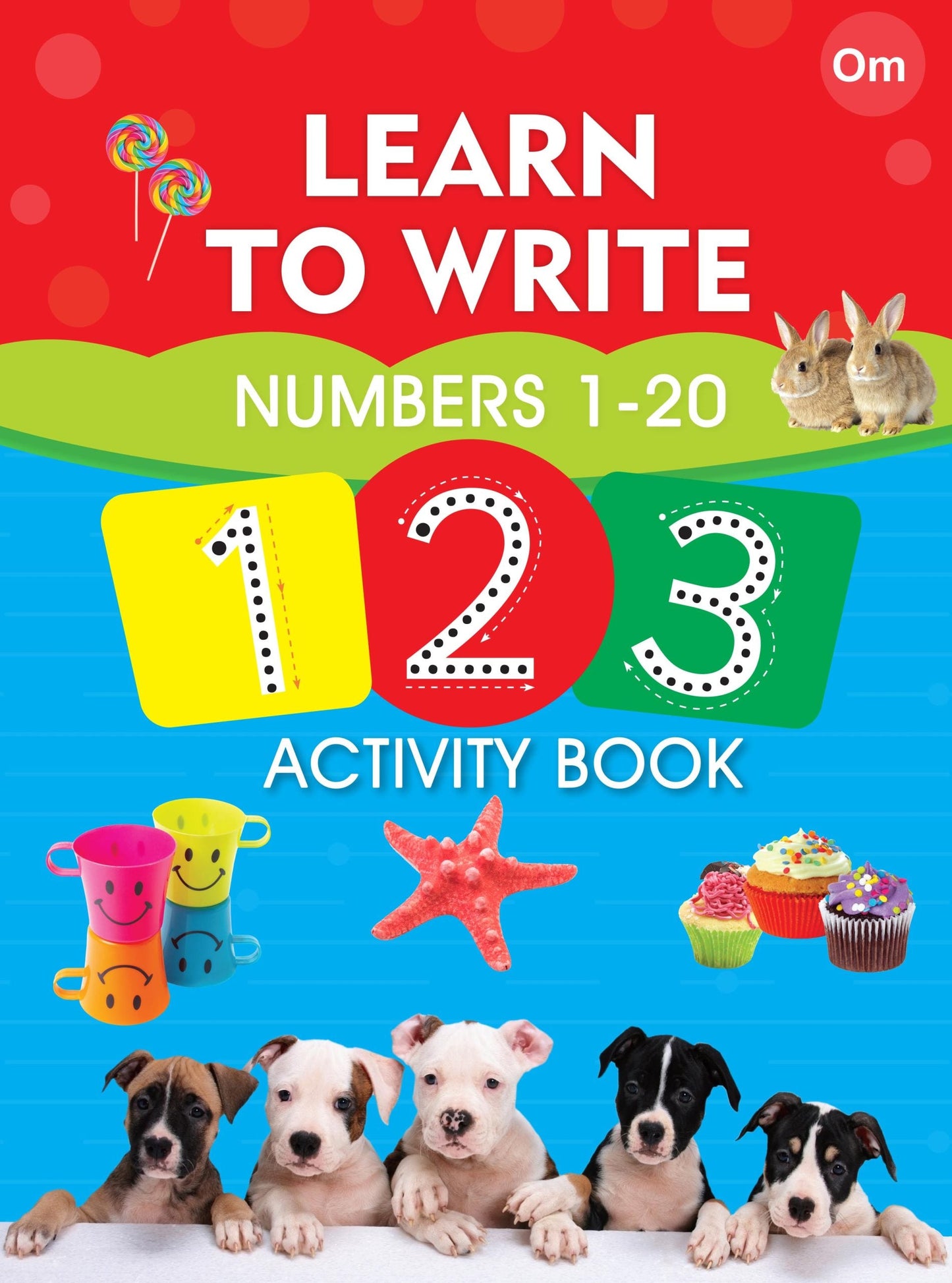 Learn to Write Numbers 1-20 123 Activity Book - Om Books - Swadesiicart