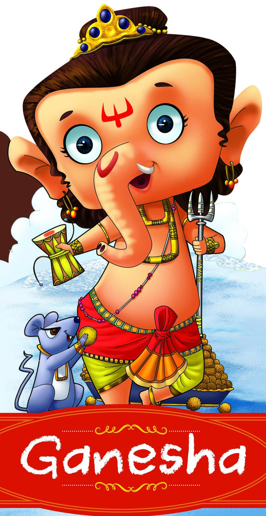 Ganesha : Cutout Story Book - Om Books - Swadesiicart