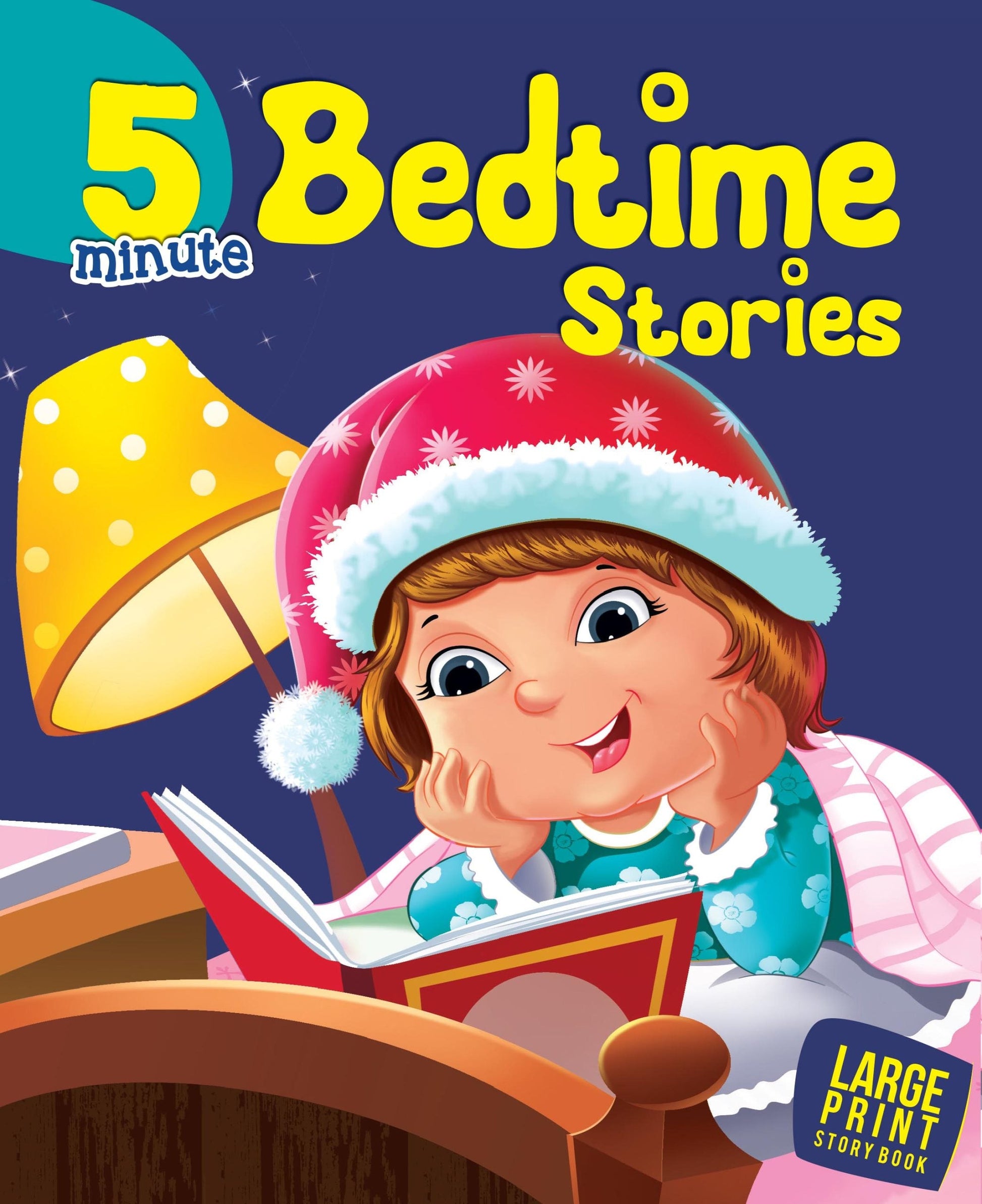 5 Minute Bedtime Stories : Large Print - Om Books - Swadesiicart