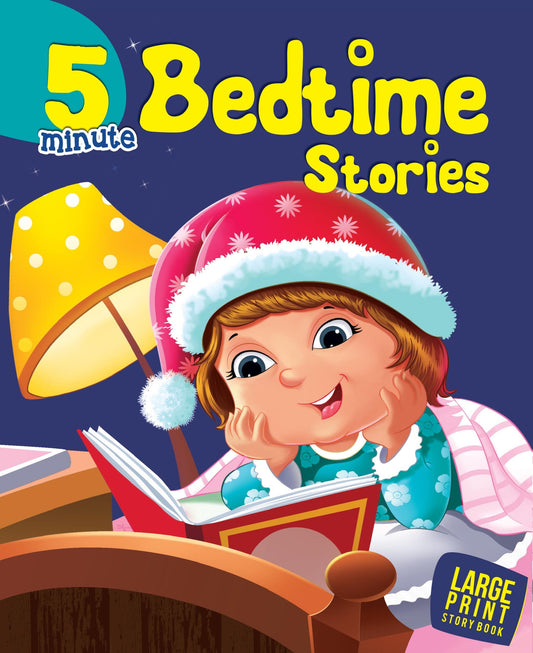 5 Minute Bedtime Stories : Large Print - Om Books - Swadesiicart
