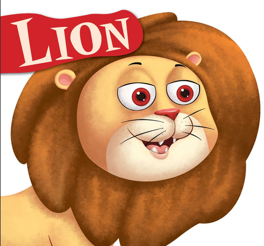 Lion: Cutout Board Book - Om Books - Swadesiicart