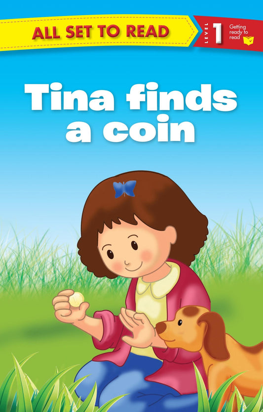 All set to Read Readers Level 1 Tina Finds a Coin - Om Books - Swadesiicart