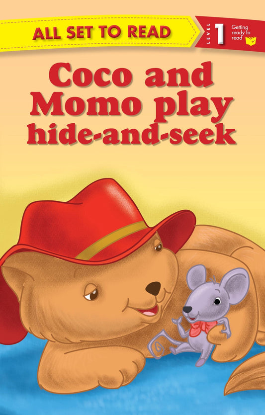 All set to Read Readers Level 1 Coco and Momo Play Hide-and-Seek - Om Books - Swadesiicart