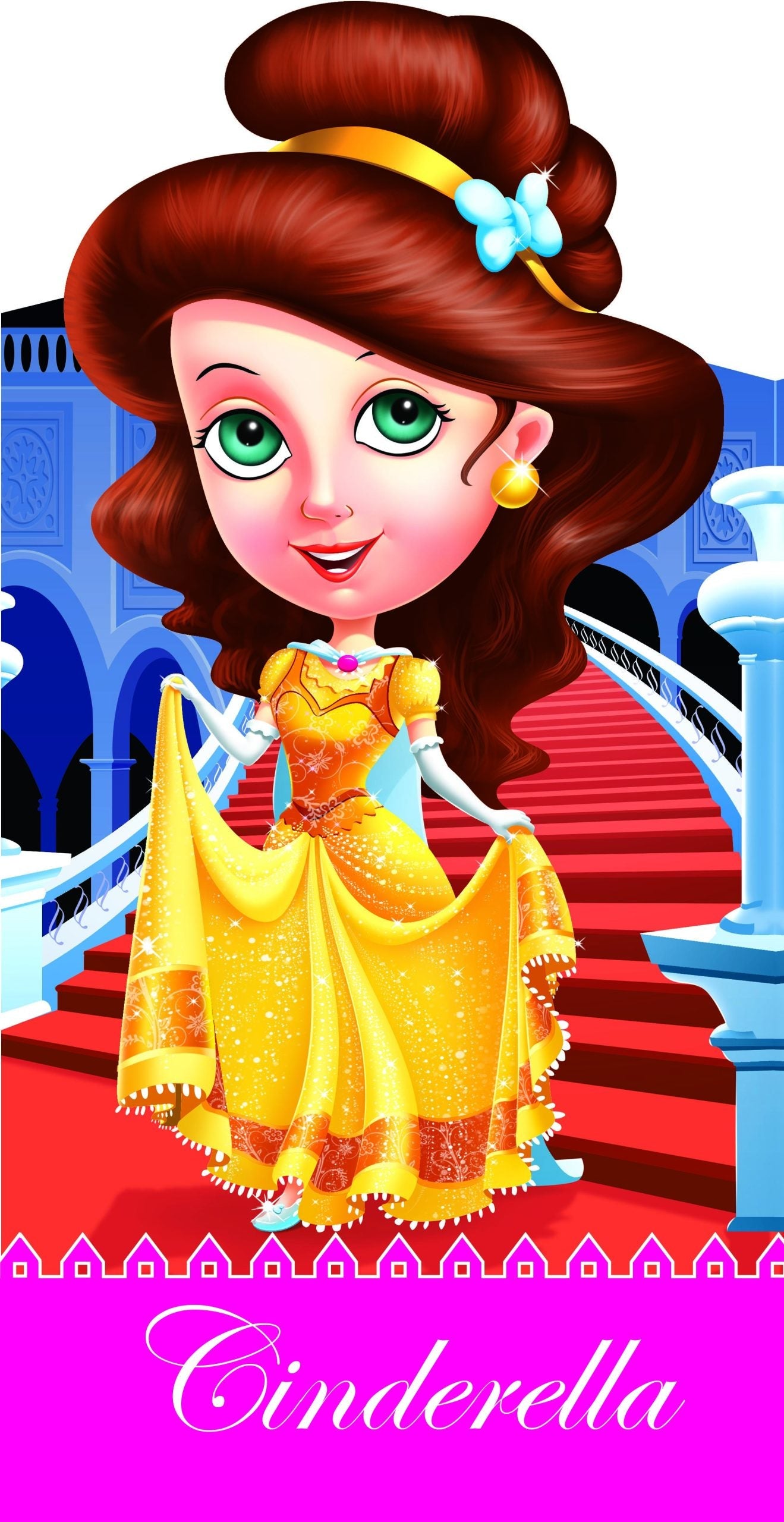 Cinderella : Cutout Story Book - Om Books - Swadesiicart