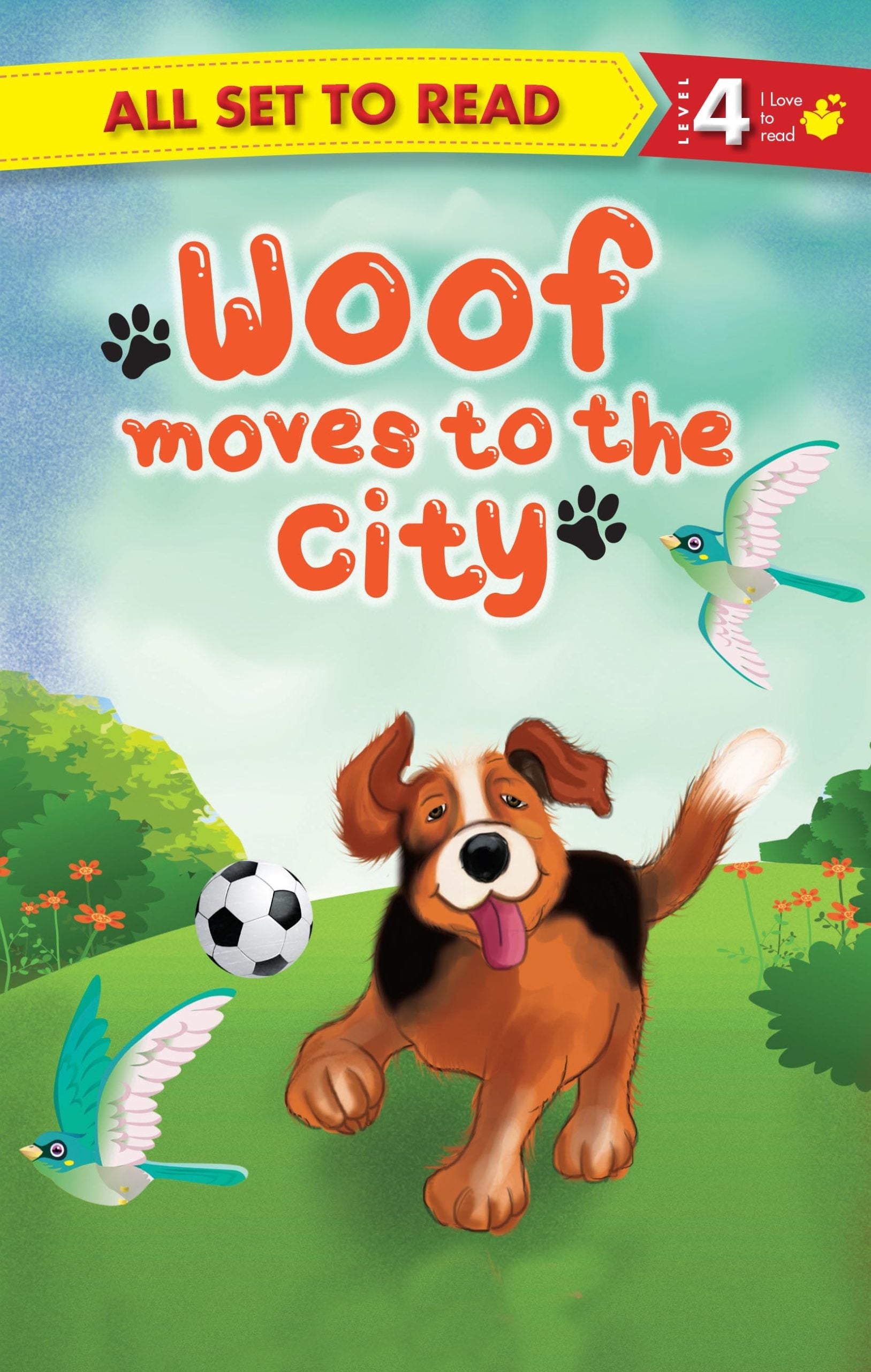 All set to Read Readers Level 4 Woof Moves to the City - Om Books - Swadesiicart